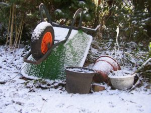 Wenn man den Garten nicht einwintert